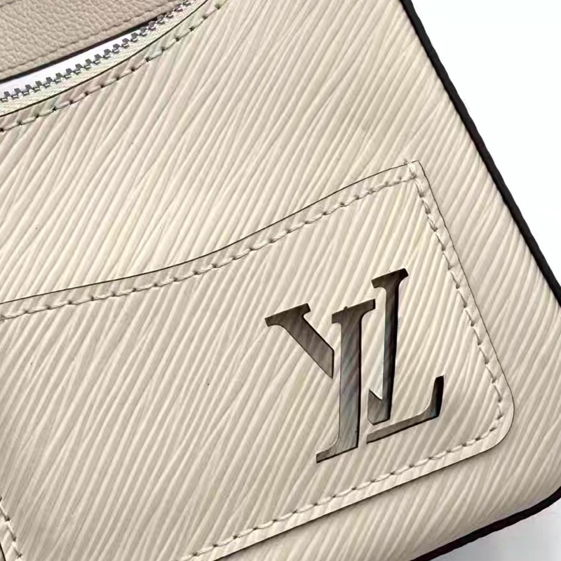 新款芯片款!Louis Vuitton LV Marellini 白色水波紋子母袋二合一鏡子-3