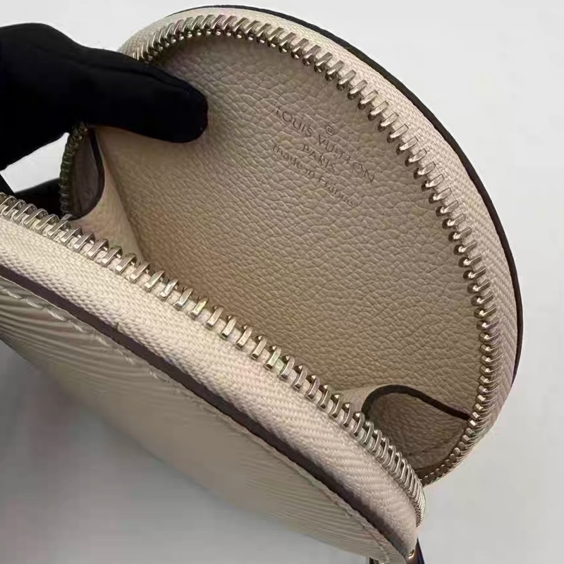 新款芯片款!Louis Vuitton LV Marellini 白色水波紋子母袋二合一鏡子-8