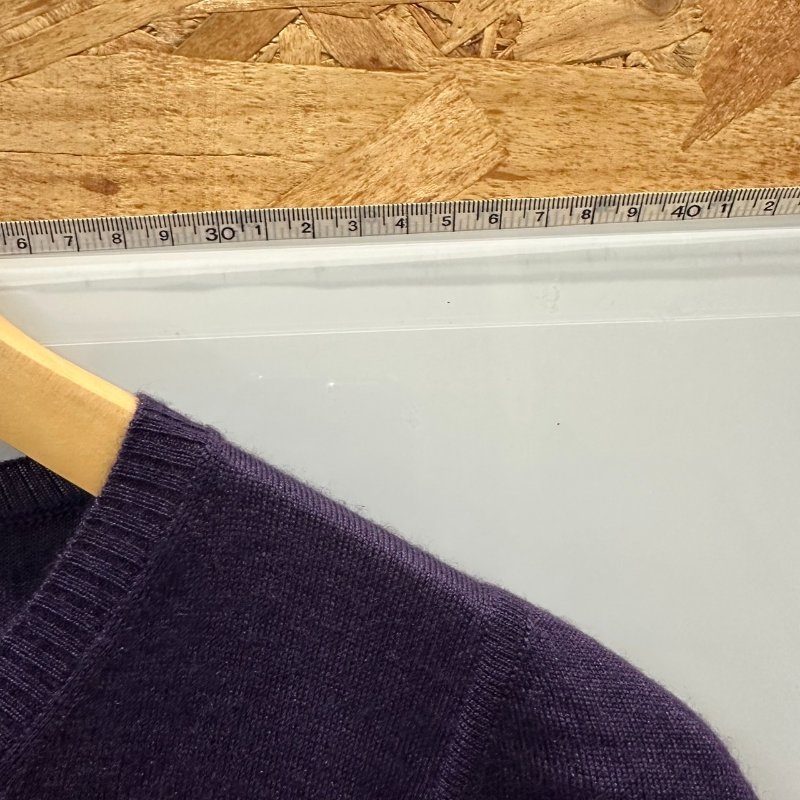 【美收精品】CHANEL 紫色針織短袖 4-135【隔月月中將轉賣至日本 上架期限30天】-8