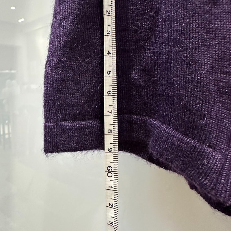 【美收精品】CHANEL 紫色針織短袖 4-135【隔月月中將轉賣至日本 上架期限30天】-9