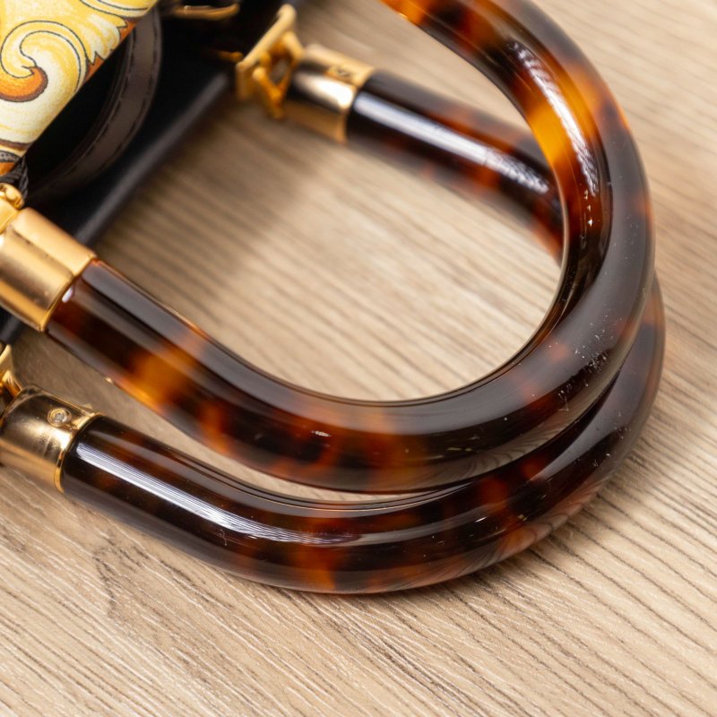 Burberry POCKET口袋包Mini金棕色牛皮帆布肩背包-3