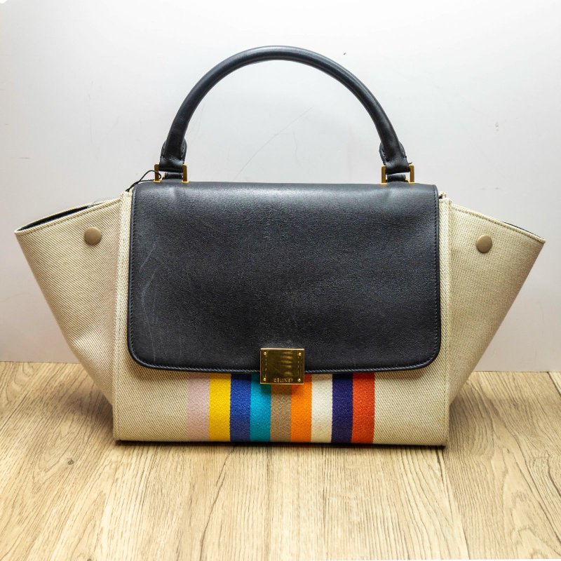 LOUIS VUITTON CARRYALL小號29配子袋老花PVC金扣晶片肩背包-1