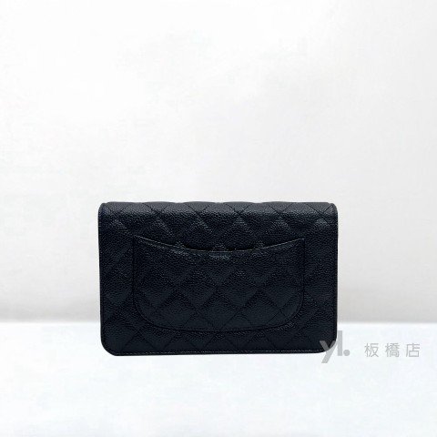 CHANEL包包 黑荔枝銀扣WOC AP4241-3