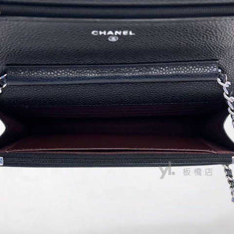CHANEL包包 黑荔枝銀扣WOC AP4241-5