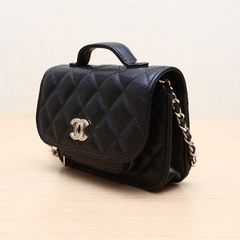 CHANEL 中古耳夾肩背包-4