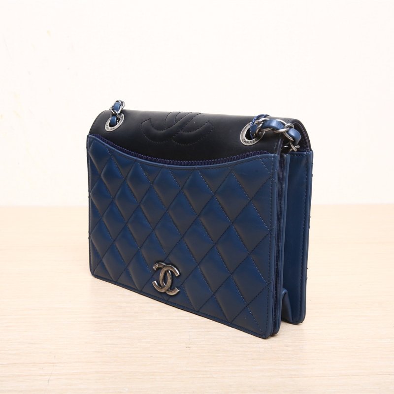 CHANEL 中古金色窗花耳夾肩背包-4