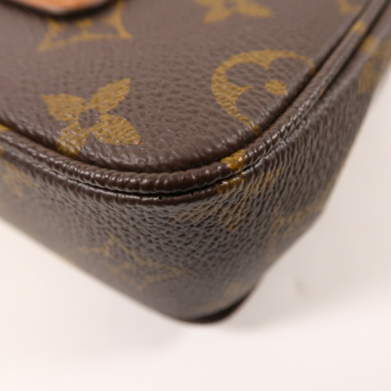 LOUIS VUITTON Monogram Marceau金扣鏈帶肩背袋棕色-10