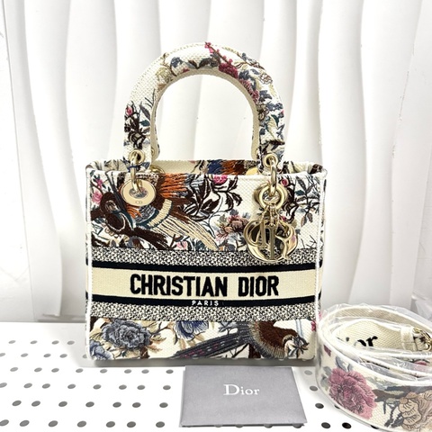 Christian Dior 迪奧戴妃D-lite Lady限定刺繡冬日花園中號