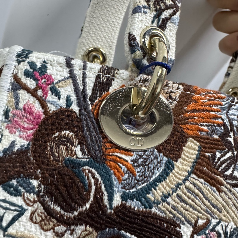 Christian Dior 迪奧戴妃D-lite Lady限定刺繡冬日花園中號-11