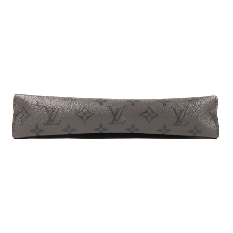 LOUIS VUITTON Monogram Eclipse Pochette Voyage MM銀扣手拿包-3