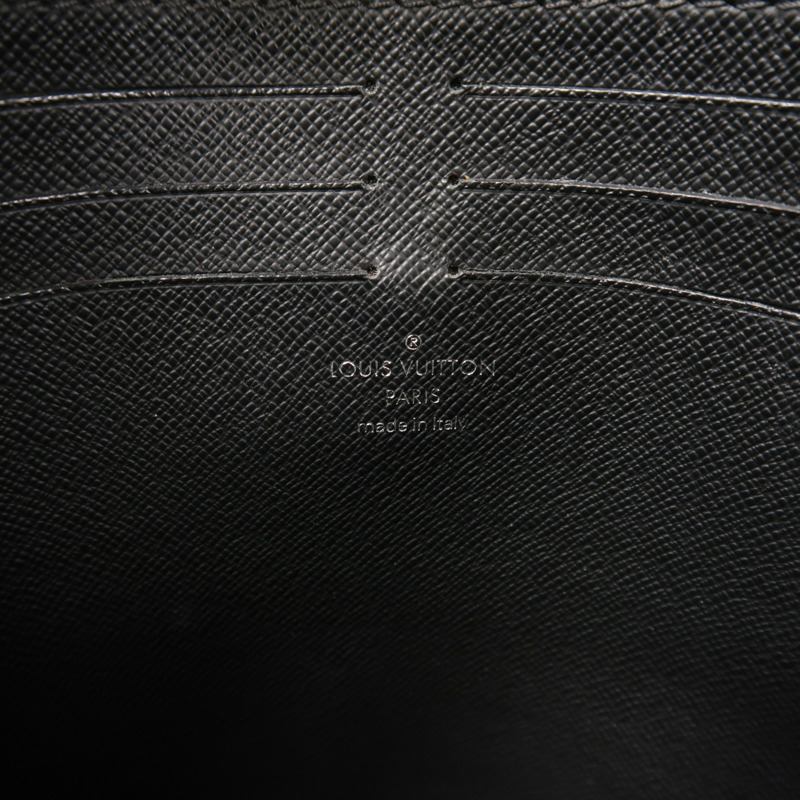 LOUIS VUITTON Monogram Eclipse Pochette Voyage MM銀扣手拿包-5