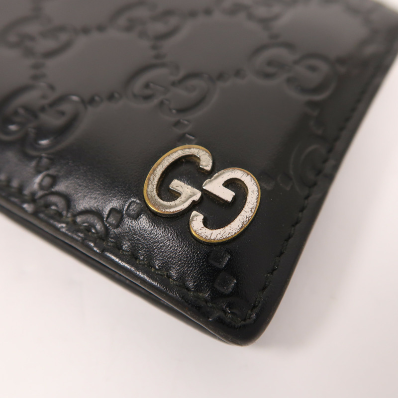 GUCCI 牛皮皮革Signature Wallet錢包-8