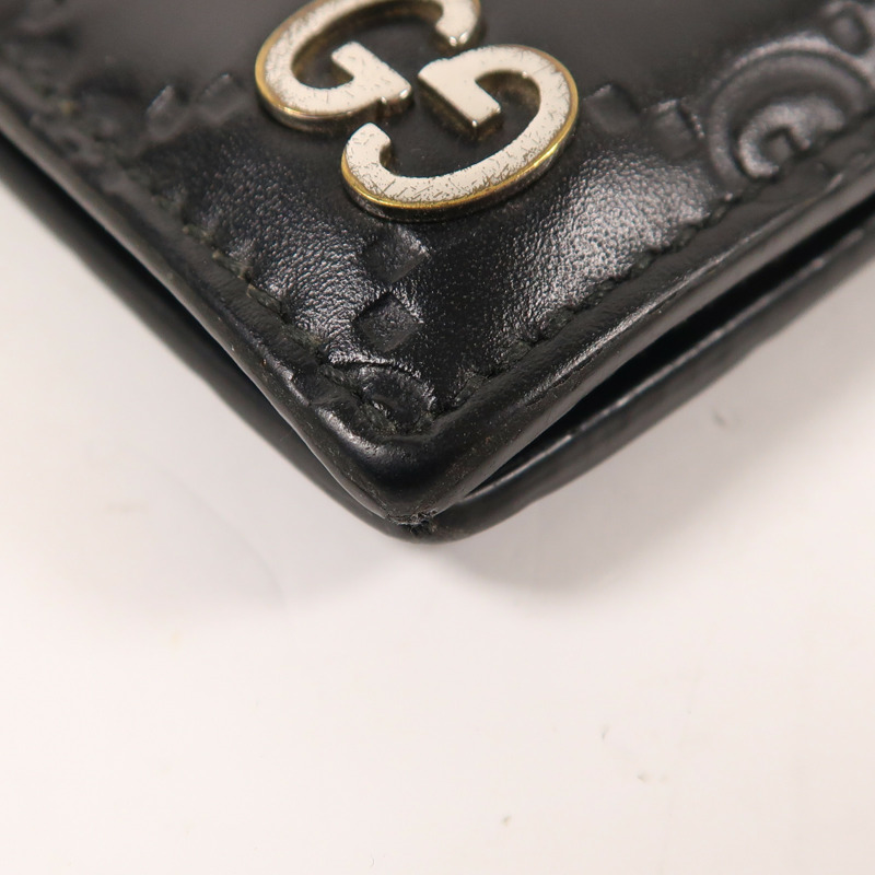 GUCCI 牛皮皮革Signature Wallet錢包-9
