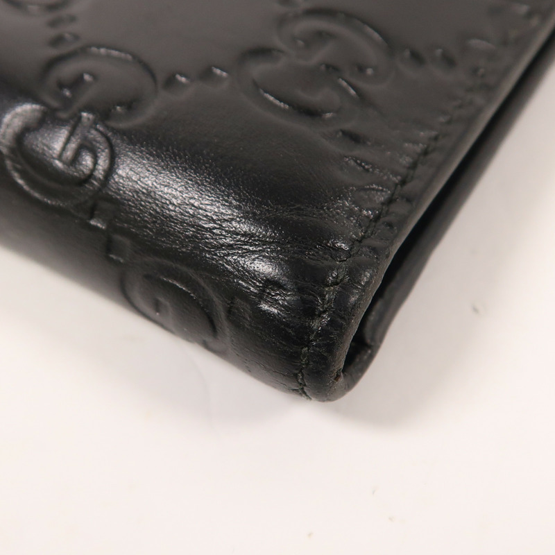 GUCCI 牛皮皮革Signature Wallet錢包-10