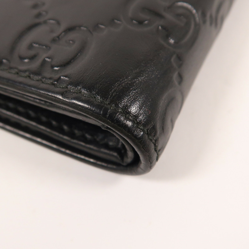 GUCCI 牛皮皮革Signature Wallet錢包-11