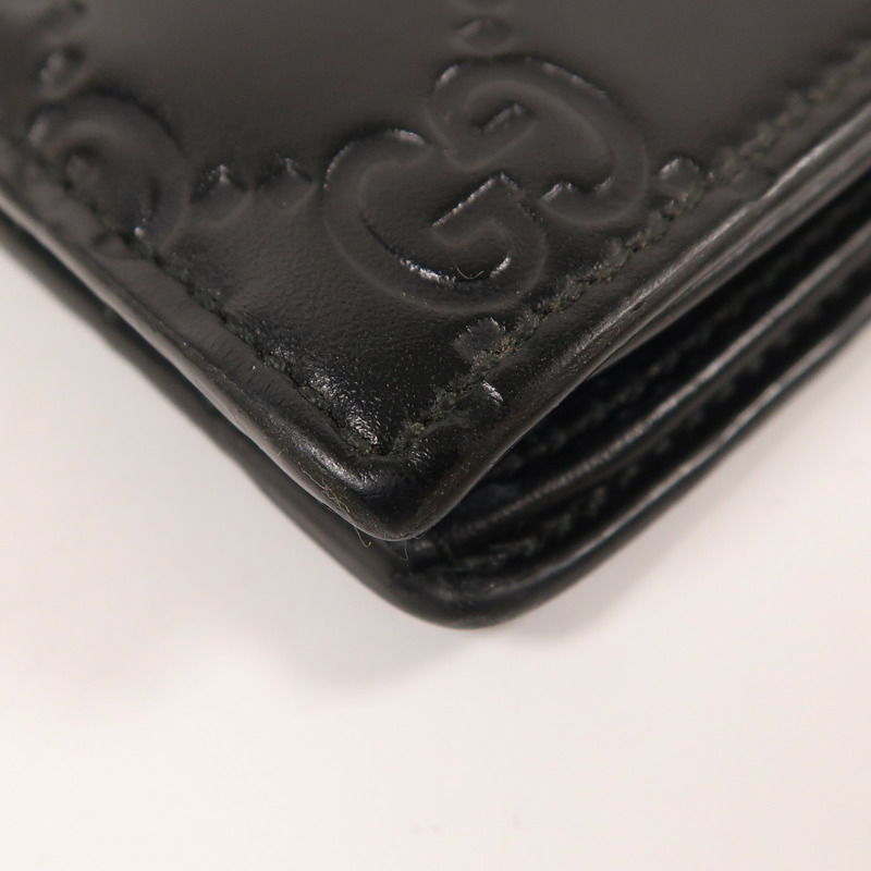GUCCI 牛皮皮革Signature Wallet錢包-12