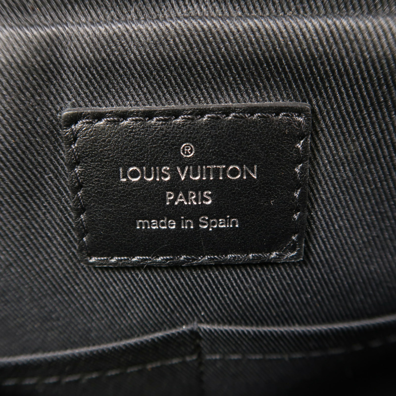 LOUIS VUITTON Damier Graphite Trocadero Messenger MM銀扣肩背袋-6