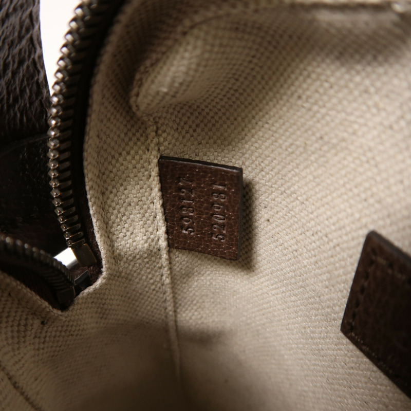 GUCCI 塗層帆布Ophidia GG金扣肩背袋-6