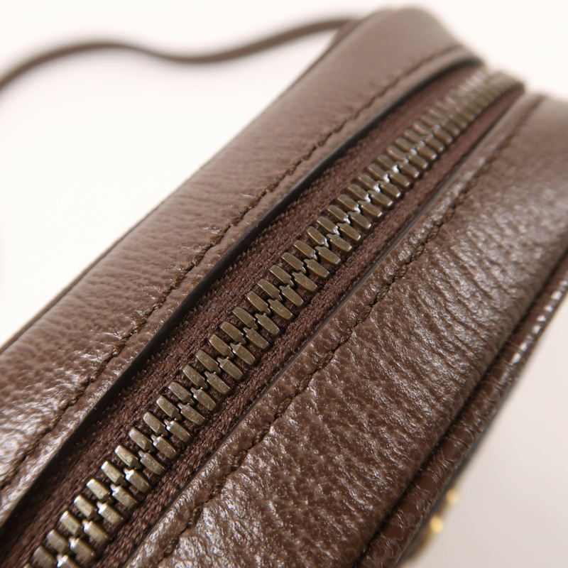 GUCCI 塗層帆布Ophidia GG金扣肩背袋-15