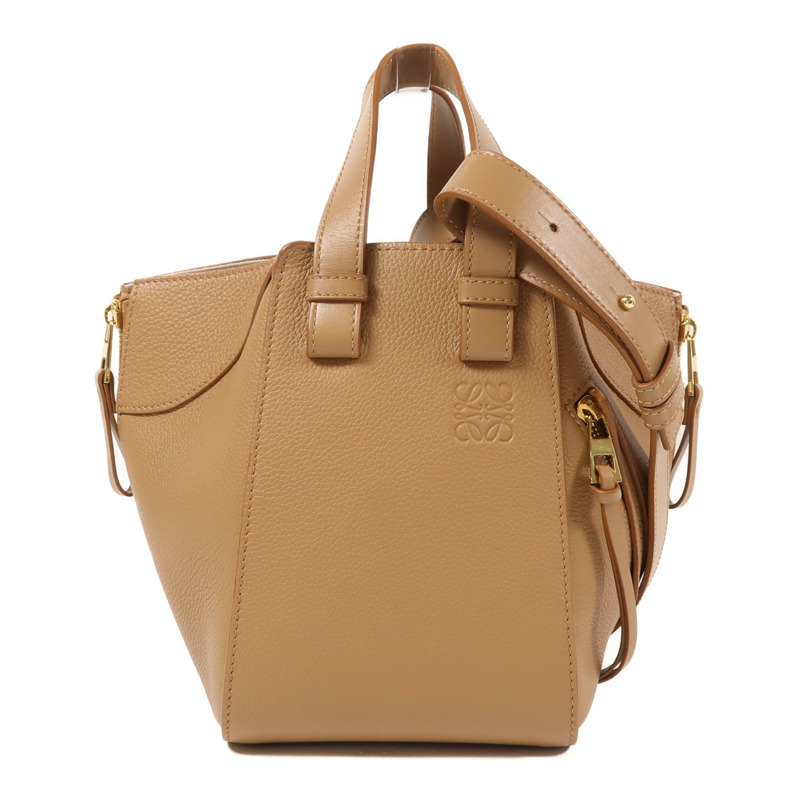 LOEWE 牛皮皮革Compact Hammock Bag金扣手挽肩背兩用袋-0