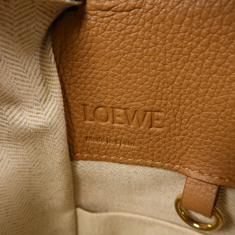 LOEWE 牛皮皮革Compact Hammock Bag金扣手挽肩背兩用袋-5