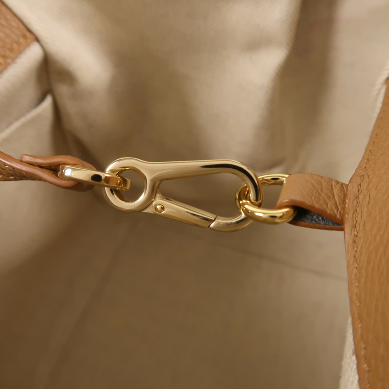 LOEWE 牛皮皮革Compact Hammock Bag金扣手挽肩背兩用袋-15