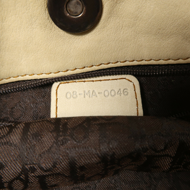 Dior 牛皮皮革Gaucho銀扣手挽袋-7