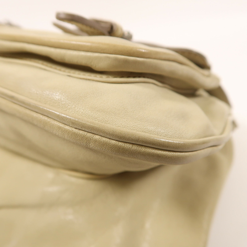 Dior 牛皮皮革Gaucho銀扣手挽袋-11