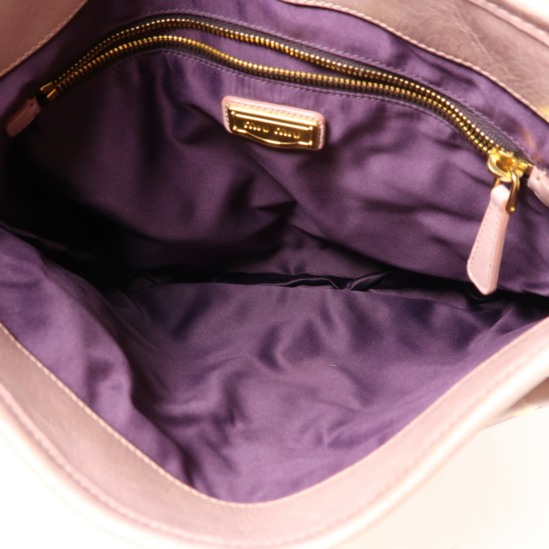 Miu Miu 牛皮皮革Matelasse Coffer金扣手挽肩背兩用袋-4