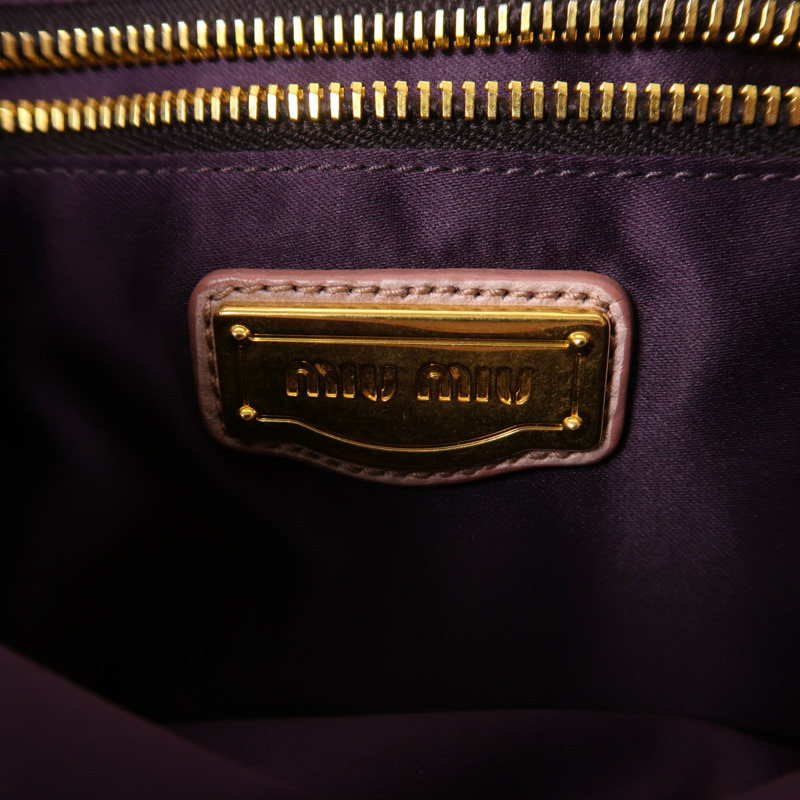 Miu Miu 牛皮皮革Matelasse Coffer金扣手挽肩背兩用袋-5