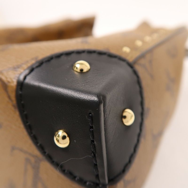 LOUIS VUITTON Monogram Reverse Noe Trunk PM手挽肩背兩用袋-11