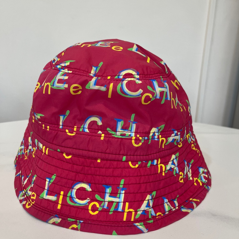 chanel桃色滿版漁夫帽M-0