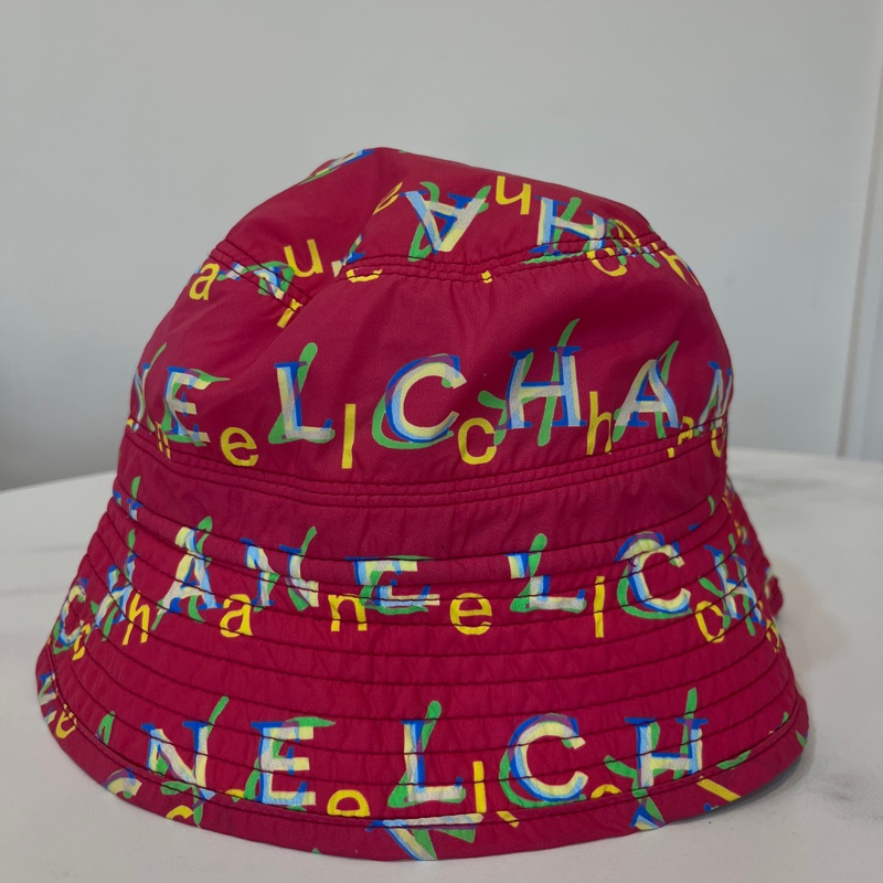 chanel桃色滿版漁夫帽M-1