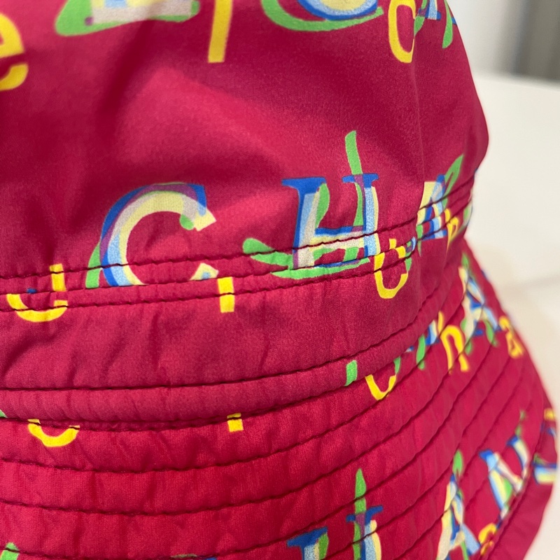 chanel桃色滿版漁夫帽M-6