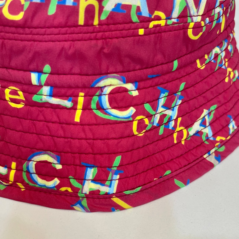 chanel桃色滿版漁夫帽M-7