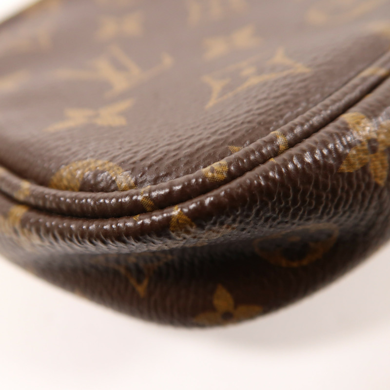 LOUIS VUITTON Monogram Multi Pochette Accessoires金扣手挽肩背兩用袋棕色-12