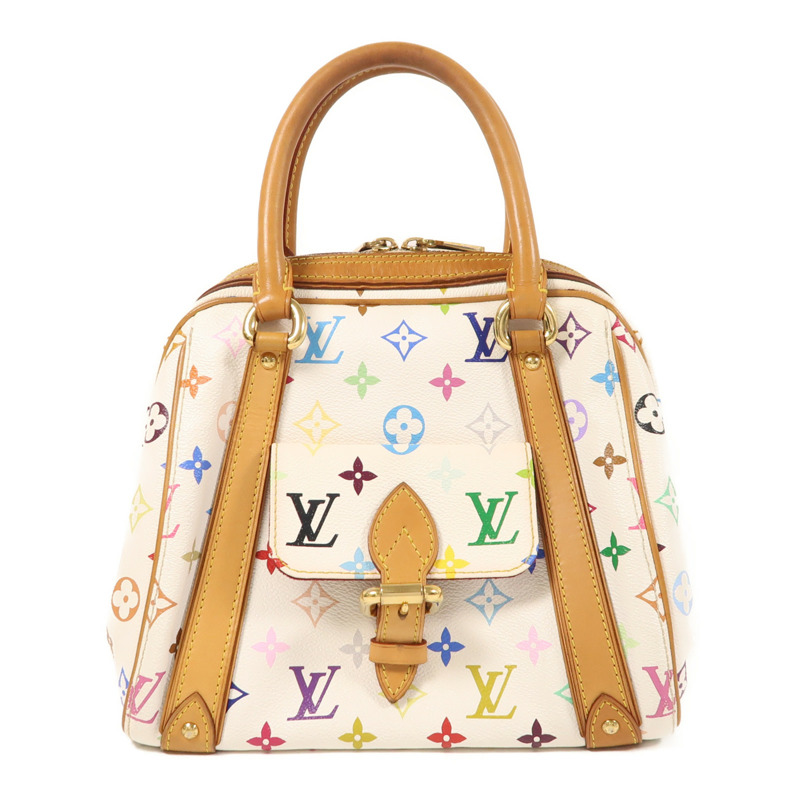 LOUIS VUITTON Monogram Multicolore Priscilla金扣手挽袋-0