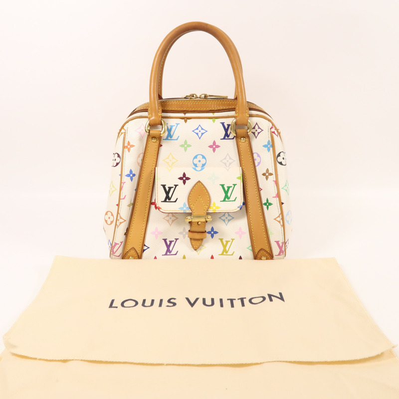 LOUIS VUITTON Monogram Multicolore Priscilla金扣手挽袋-8