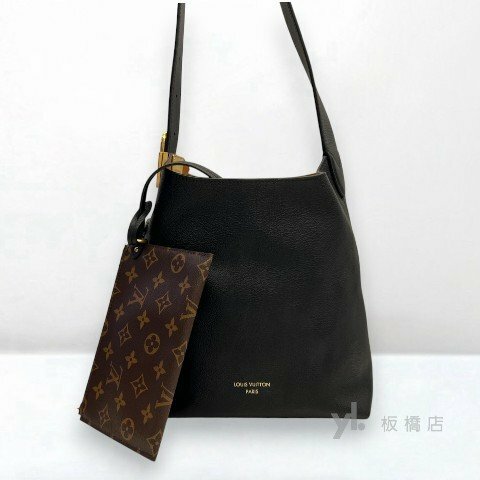 LV包包 黑色小牛皮Low Key Hobo PM水桶包 M25352