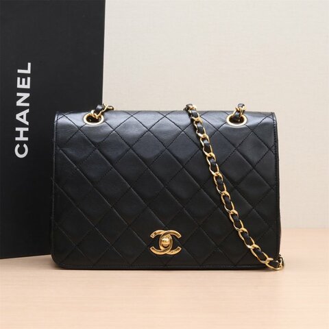 CHANEL 19BAGTote托特包白色牛皮晶片開金扣菱格紋肩背包