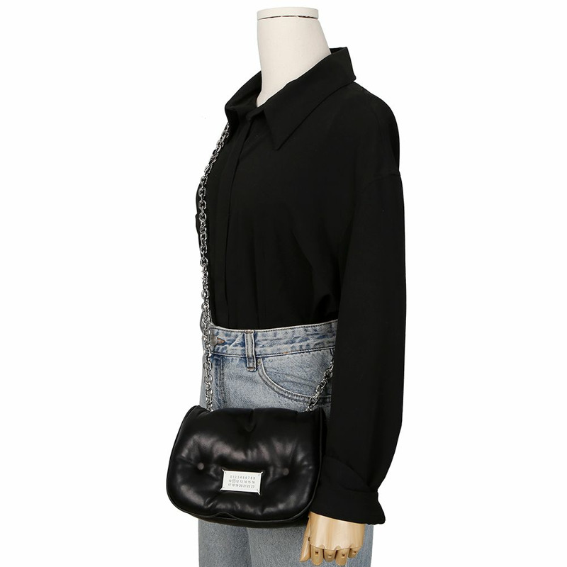 MAISON MARGIELA Glam Slam 小號翻蓋斜背包 3WG0041-10