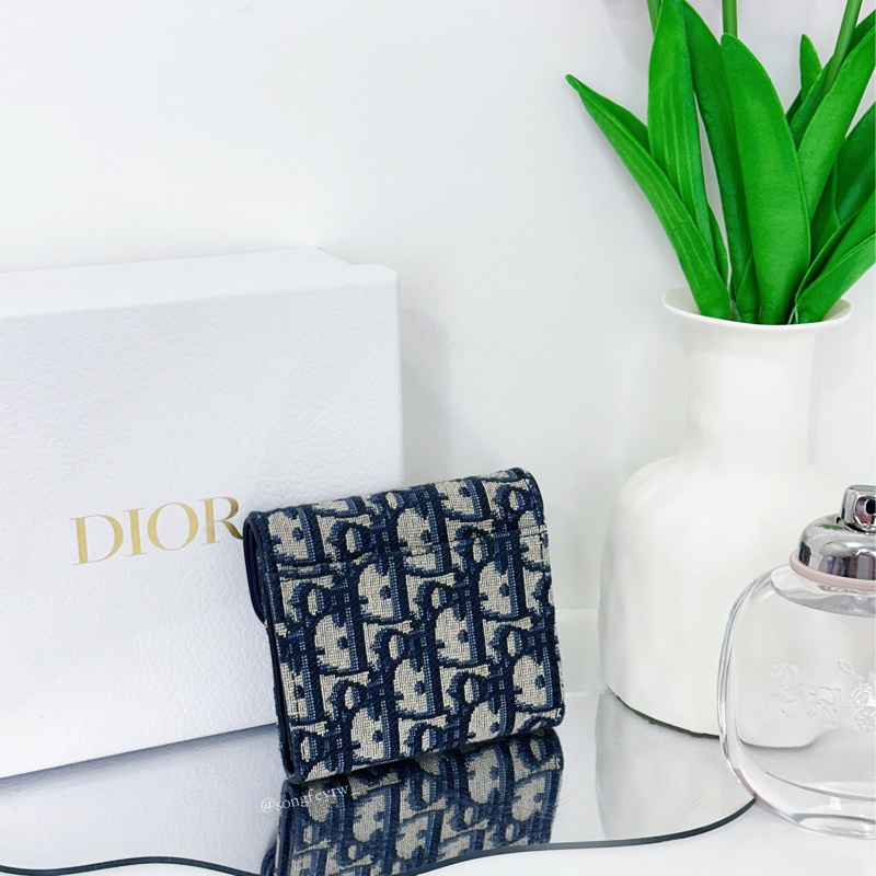 Dior Saddle 經典 老花 三折長夾-2