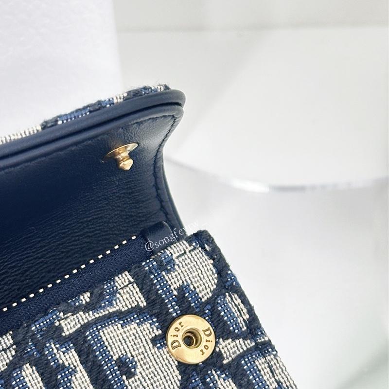 Dior Saddle 經典 老花 三折長夾-8