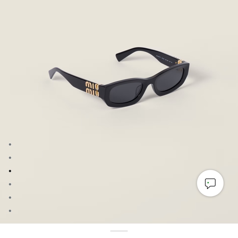 近全新Miumiu 基本款經典爆款黑金logo黑框小臉太陽眼鏡 墨鏡-16