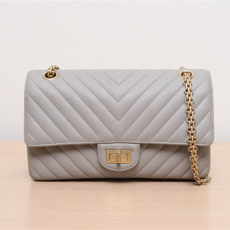 CHANEL GABRIELLE流浪手提托特包黑色牛皮23開銀扣肩背包-1