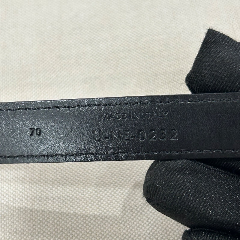 Celine 凱旋門扣是牛皮革腰帶-3