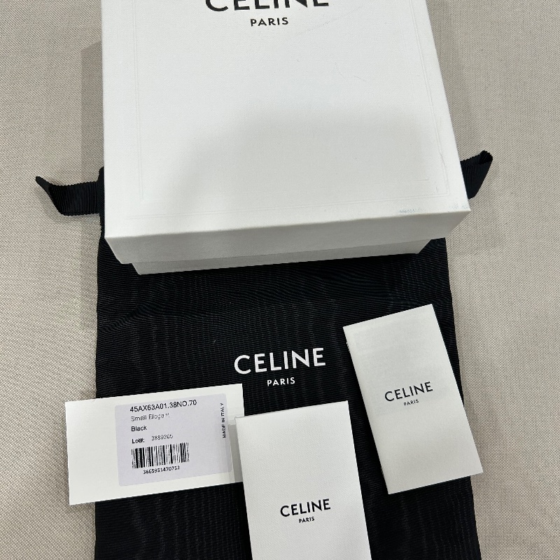 Celine 凱旋門扣是牛皮革腰帶-12