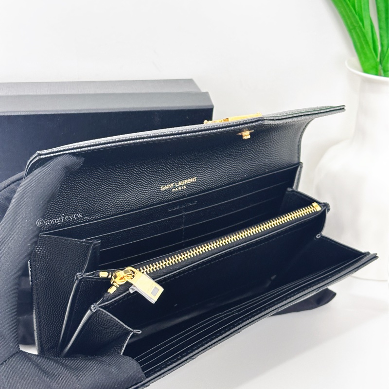 SAINT LAURENT｜YSL 經典 魚子醬 信封長夾-5