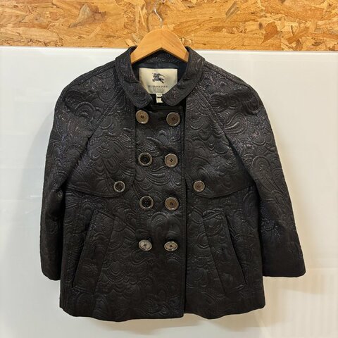 【美收精品】BURBERRY 黑色大衣 4-139【隔月月中將轉賣至日本 上架期限30天】