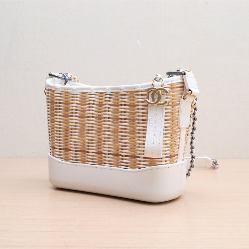 CHANEL 中古葡萄藤鈴鐺耳夾合金肩背包-2